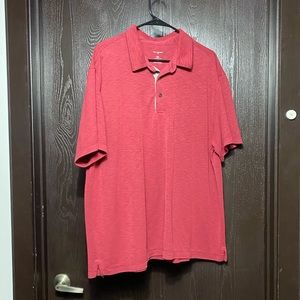 Van Heusen Air Burgandy/Red Polo